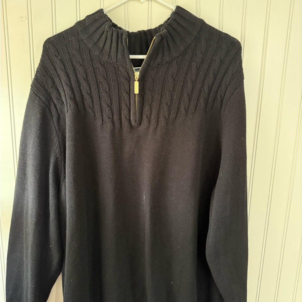 Kendra Scott Black Cable Knit Sweater